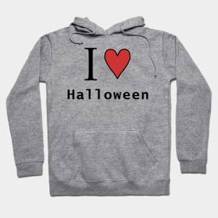 I Love Halloween Horror Hoodie